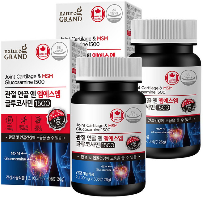 관절연골엔 MSM 엠에스엠 조인트 글루코사민, 2개