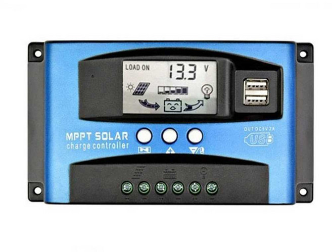 태양광 발전 솔라 컨트롤러 충전 패널 판넬 30A파란색MPPT12V24V30A, 1개, MPPT 12V24V 범용 30A