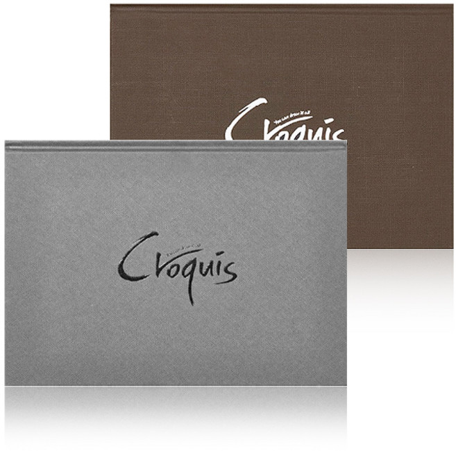 아트스퀘어 크로키북 하드커버 양장제본 A5, CE01 그레이, 1개