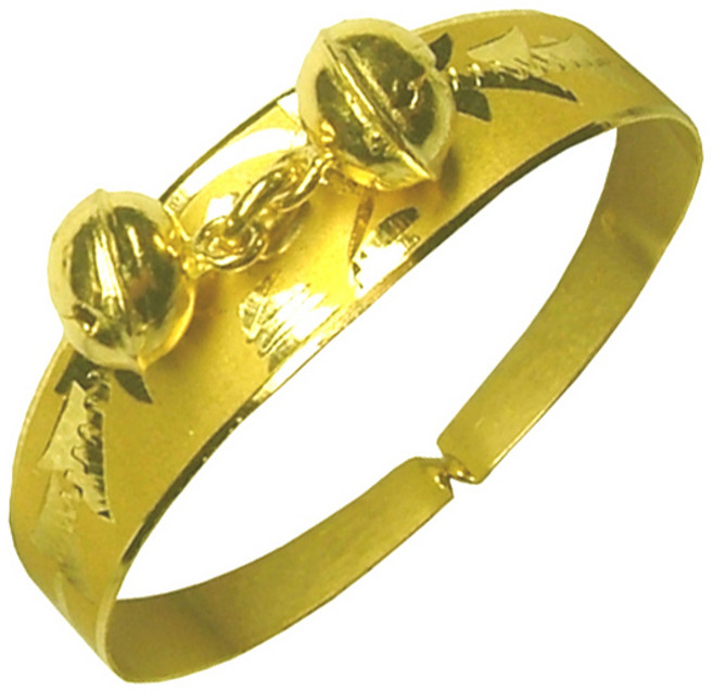 피주얼리 순금 팔찌 백일팔찌 돌팔찌 방울 모양 7.5g 24k 아기팔찌