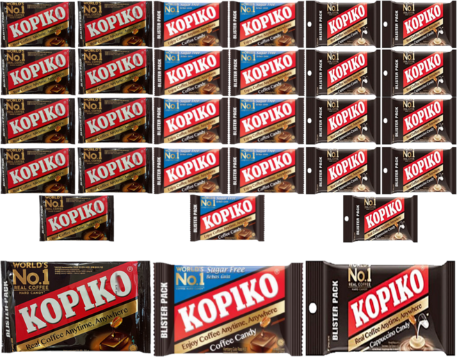 코피코 캔디 커피맛 슈가프리맛 카푸치노맛, 32g, 10세트