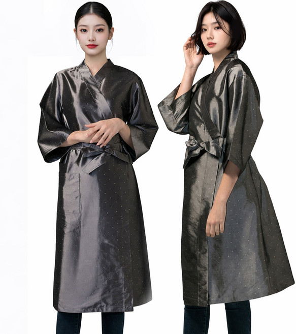 헤어베스트 자카드로우 가운 HBSP001, 딥그레이, 1개