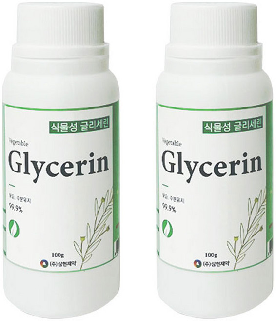 식물성 글리세린 100g 삼현제약 비누 윤활제 보습, 2개