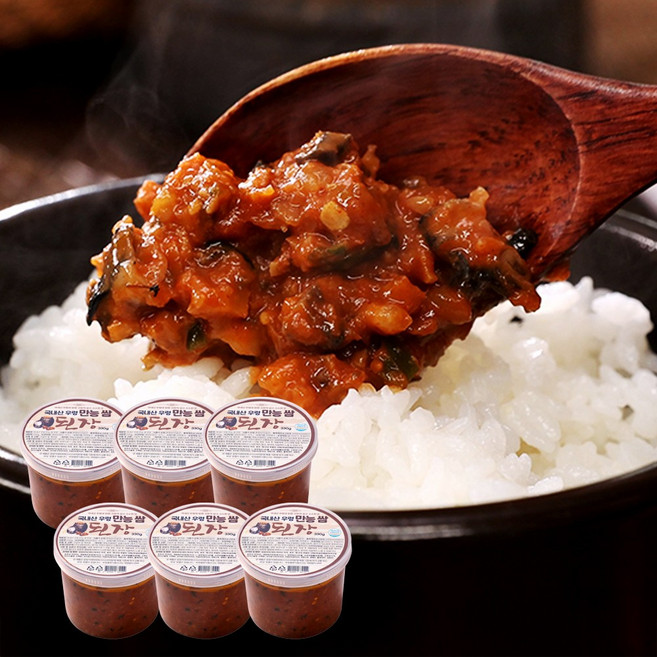 박미란명장 국내산 우렁이 우렁 만능 된장 아이큐샵, 6세트, 330g