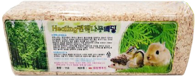 힐링편백나무 베딩 햄스터 톱밥, 15L, 1개