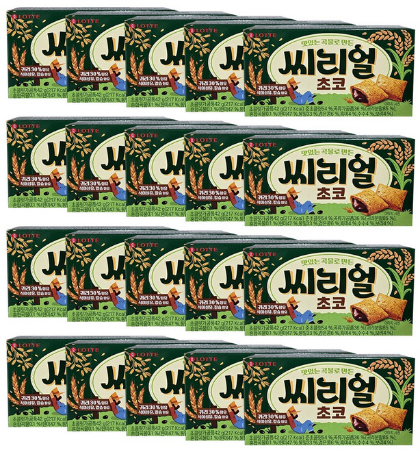 롯데웰푸드 씨리얼 초코, 42g, 20개