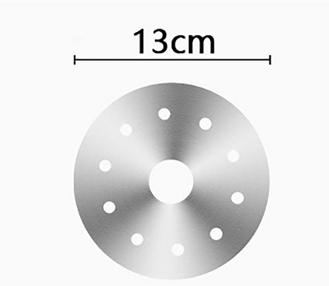 인덕션 쿠커 열 디퓨저 디스크 어댑터 플레이트 소스팬 스테인레스 스틸 요리 호브 컨버터 도구 주방 및, 13CM, 1개