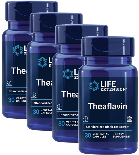 라이프 익스텐션 테아플라빈 캡슐 Life Extension Theaflavin Tea Leaf Flavonoids, 30정, 4개 - 쿠팡