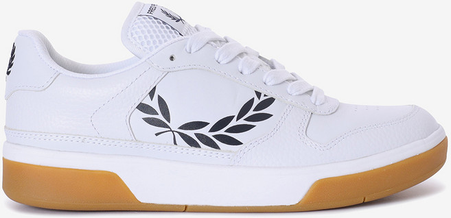 [본사정품] 프레드페리 스니커즈 B300 텍스쳐드 레더 브랜디드 (567) SFPM2336318-567