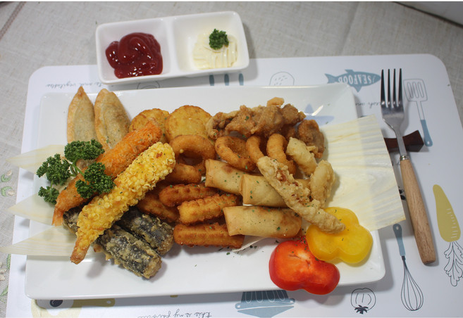 안주세상 모듬 튀김 500g 맛있는 모듬튀김, 1개