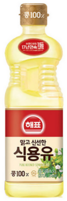 사조 해표 콩기름 식용유, 500ml, 9개