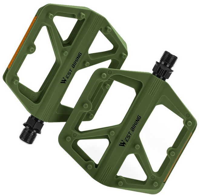 시그니처베이지 자전거 경량 페달 평페달 YPZ150, 그린