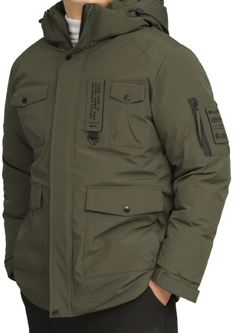 BFJD4771 버팔로 겨울 남성 해비 후드 패딩점퍼 캠핑 아웃도어