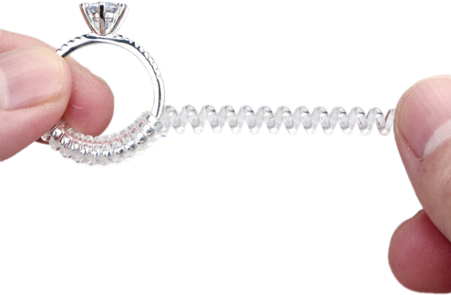 소요상점 반지 사이즈 조절 스프링 2종 세트 3mm + 5mm, 투명, 2세트