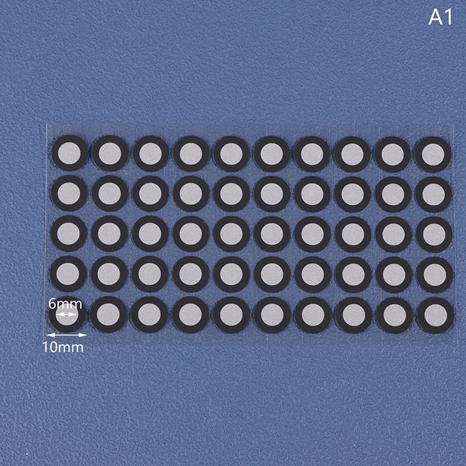 1시트 3D 스캐너 식별 포인트 반사 마커 스티커 자기 필름 타겟 재사용 가능한 정밀도, 03 A1