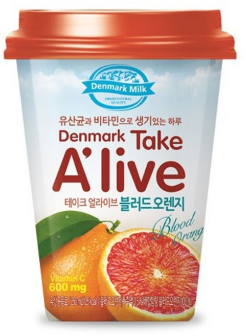 덴마크 테이크 얼라이브 블러드오렌지, 250ml, 36개