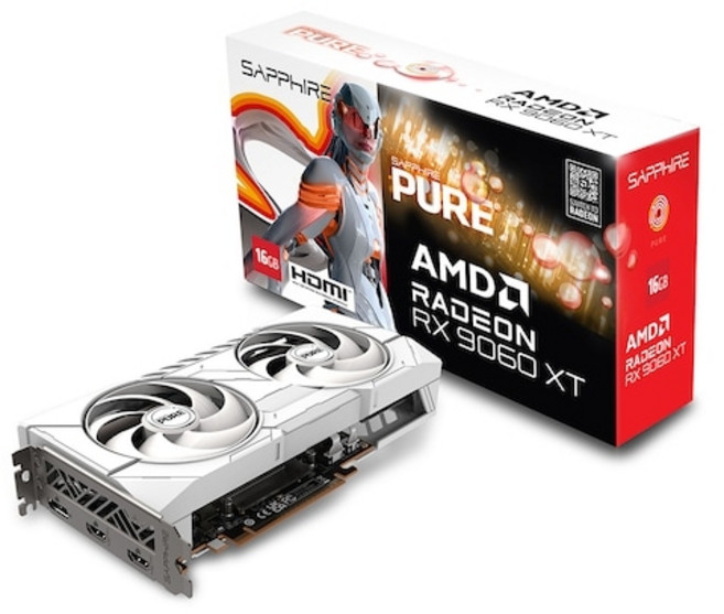 SAPPHIRE SAPPHIRE 라데온 RX 9060 XT PURE OC D6 16GB