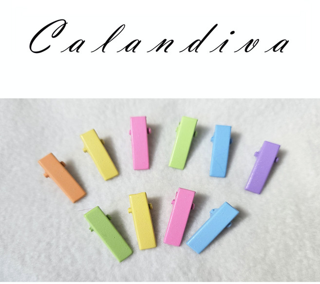 알록달록 초미니 집게핀 10P 세트 - Calandiva