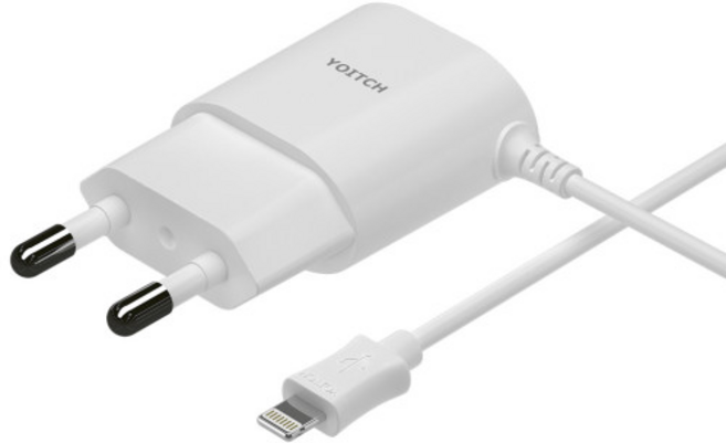 요이치 8핀 2.1A 일체형 고속 충전기 정품충전기, 1개
