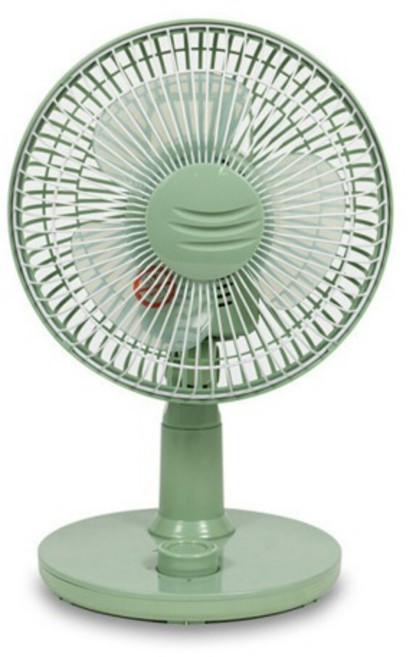 신일 15cm 3엽 탁상용 선풍기 SIF-BD06KP 유선 상하 좌우 조절 미니 사무실 캠핑, 그린