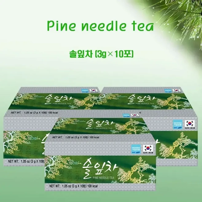 솔잎차, 3개, 10개입, 3g