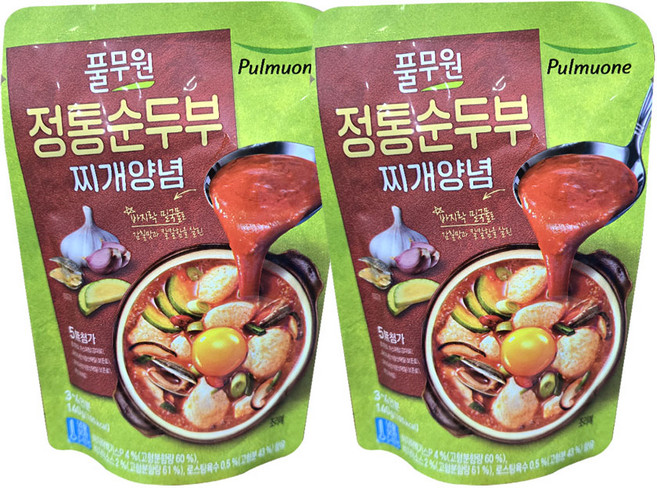 정통 순두부찌개 양념장 140g x 2개