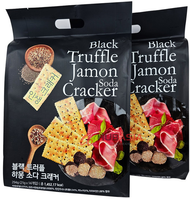 블랙트러플 하몽 소다 크래커, 28개, 21g