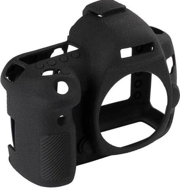 캐논5D4 실리콘커버에 적합 5DMark IV 일안반사 카메라백 케이스 카메라백 충격방지 낙상방지, 블랙, 1개