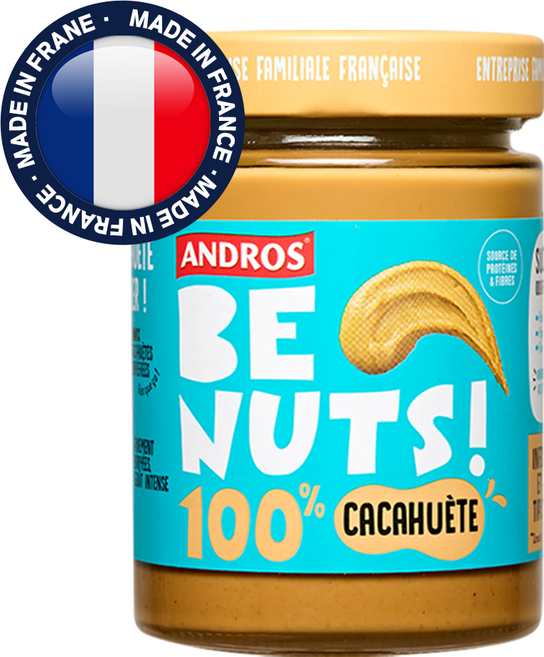 안드로스 비넛츠 100% 무가당 땅콩버터 무첨가 크리미 피넛버터 프랑스땅콩잼, 1개, 320g