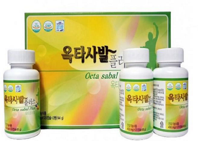옥타사발 옥타사발플러스, 3개, 120정