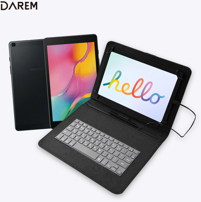 삼성 갤럭시탭 A8.0 공용 IGK 북커버 C타입 유선 키보드 케이스 721, 단품, 1개