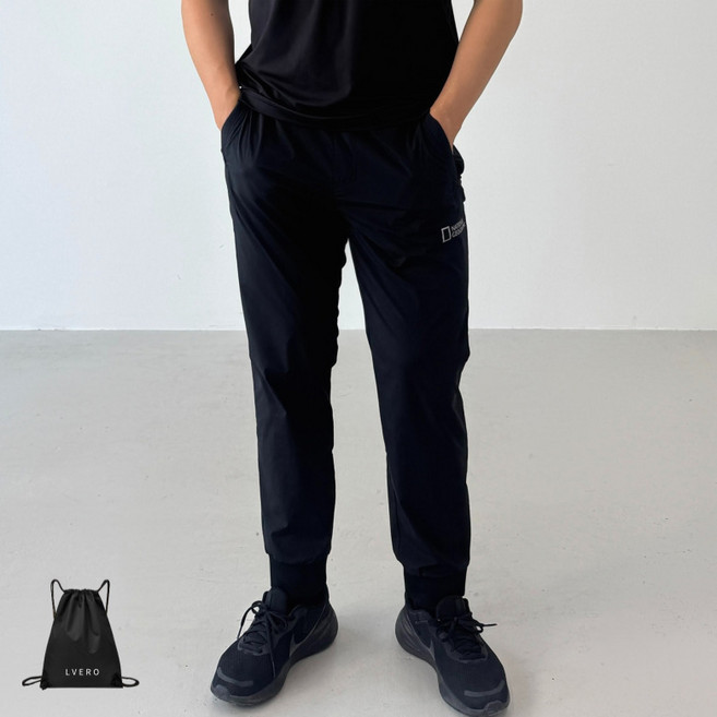 (백화점 정품) 내셔널지오그래픽 조거 팬츠 하의 우븐 트레이닝 남자 바지 남녀공용 (르베로가방)