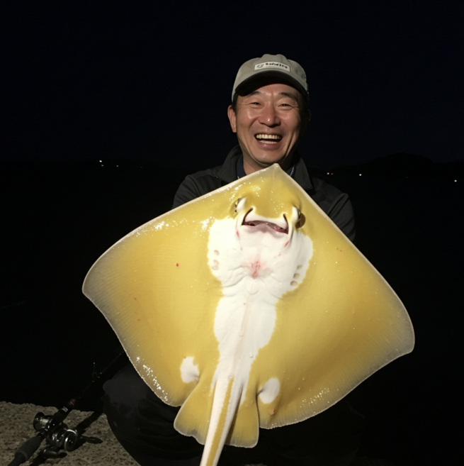 오케이수산 신안 노랑가오리회 400g (회+애) 자연산 황가오리회, 1세트, 400g (회300g+애100g)