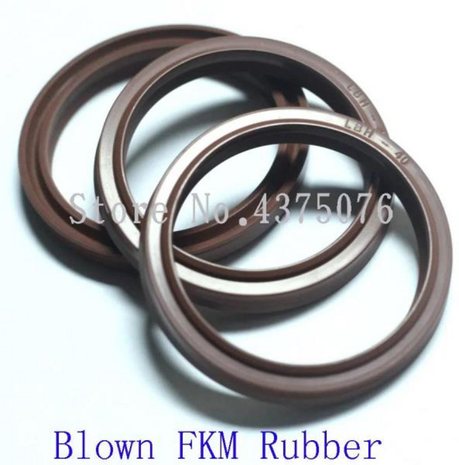 더블 립 도장 유압 실린더 와이퍼 NBR FKM 고무 25X33 26X34 28X36 30X38 31.5X39.5 32X40 35X43 35.5X43 3, 05 30X38X5X6.5, 01 2PC