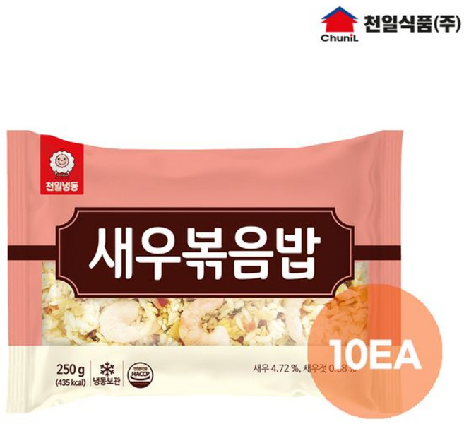 천일식품 새우볶음밥 250g x 10봉, 10개