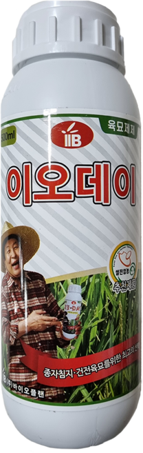 바이오플랜 이오데이 액제 500ml 벼 보리 영양제 종자침지 유효분얼 증가 무효분얼 감소, 1개