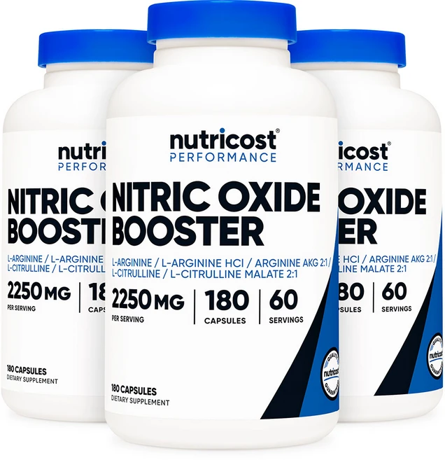 뉴트리코스트 니트릭 옥시드 부스터 2250mg 180캡슐, 180정, 3개 - 쿠팡