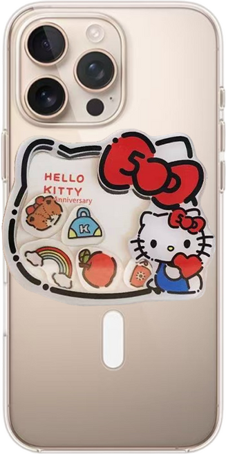 BuyChoo 산리오 헬로키티 그립톡 거치대, 1개, 화이트