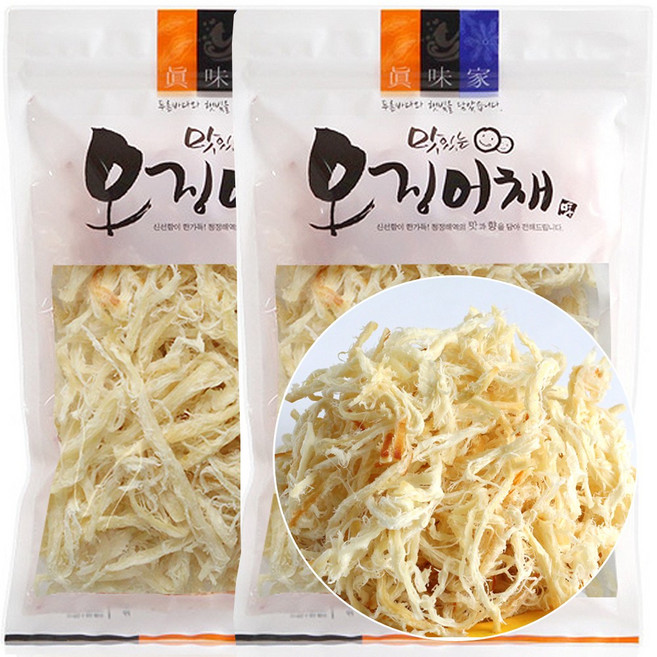 [가온애] 허니 버터 오징어채, 2개, 300g, x2봉