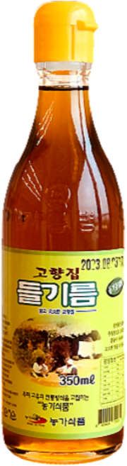 맑고 깨끗하고 고소한 들기름, 1개, 350ml