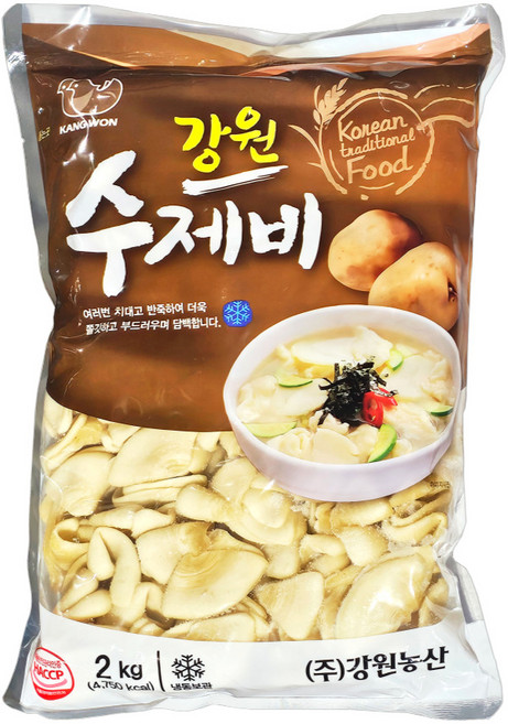 강원 수제비, 5개, 2kg