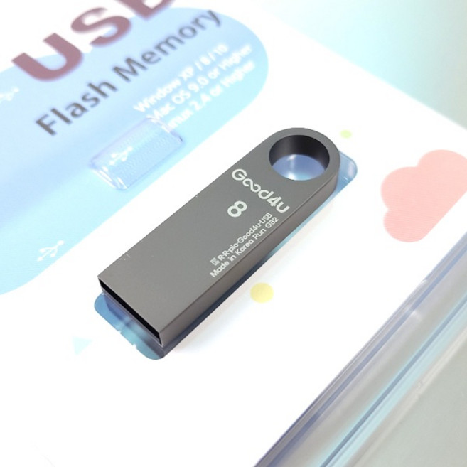 (파이오텍코리아) 굿포유 Run G82 (8GB) (타입A 20MB/s 6MB/s 1년 보증기간)