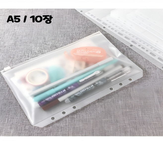 어반살림 현금챌린지 6공 바인더 속지 다이어리 지퍼백, 10장