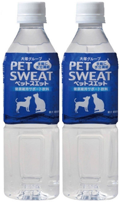 강아지 고양이 음료수 펫 전용 이온음료 음수량 늘리기, 미네랄보충, 500ml, 2개