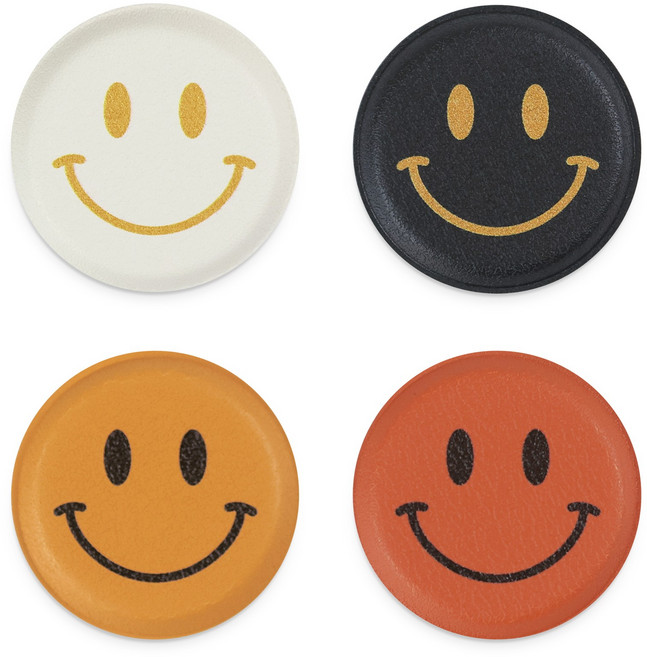 [페니체] 볼마커 자석 골프 선물 볼마크 4p 세트, 1개, 스마일