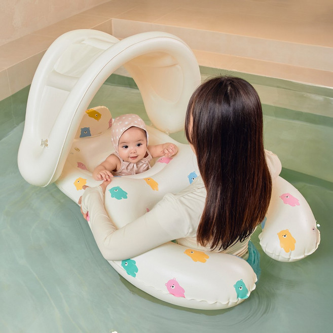 스윔어바웃 밍곰 콤보 유아 보행기 튜브 2인용, 1개, 밍곰 콤보 2인 보행기튜브(MG-WT-2P)