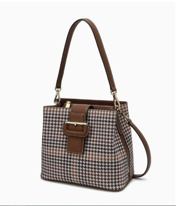 [AK분당점][닥스][하운드투스체크] 브라운 가죽배색 하운드투스체크