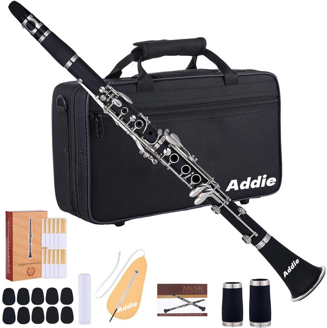 클라리넷 고무나무클라리넷 내림B조교목클라리넷 초급 연주 악기 클라리넷, 블랙, 1개