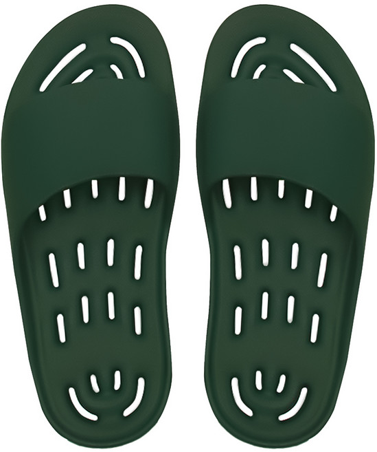 까발로 남녀공용 욕실화 신발 EVA 경량 미끄럼방지 슬리퍼 논슬립 슬라이드 실내화 CA008, 1개, 다크그린