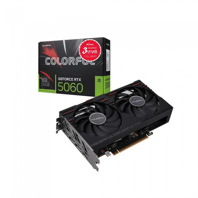 COLORFUL 지포스 RTX 5060 GAMING DUO D7 8GB 피씨디렉트, Colorful GeForce RTX 5060 G